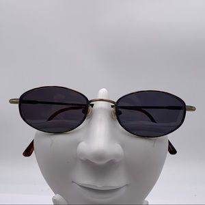 Vintage Zimco Tortoise/Gold Oval Sunglasses Frame